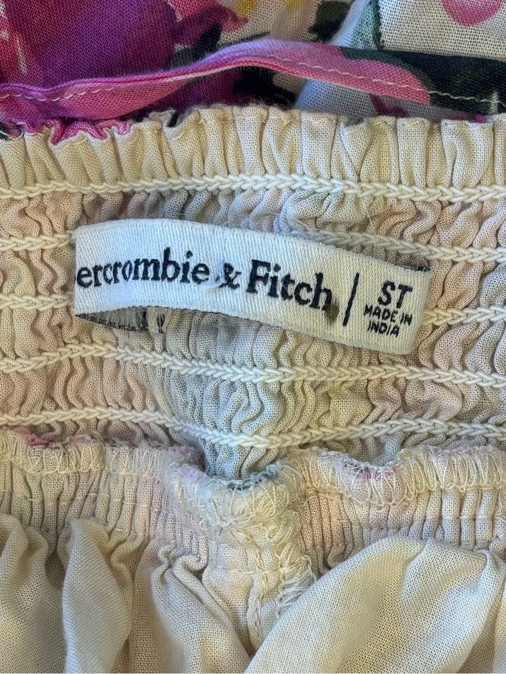 Abercrombie & Fitch Floral Backless Maxi Dress